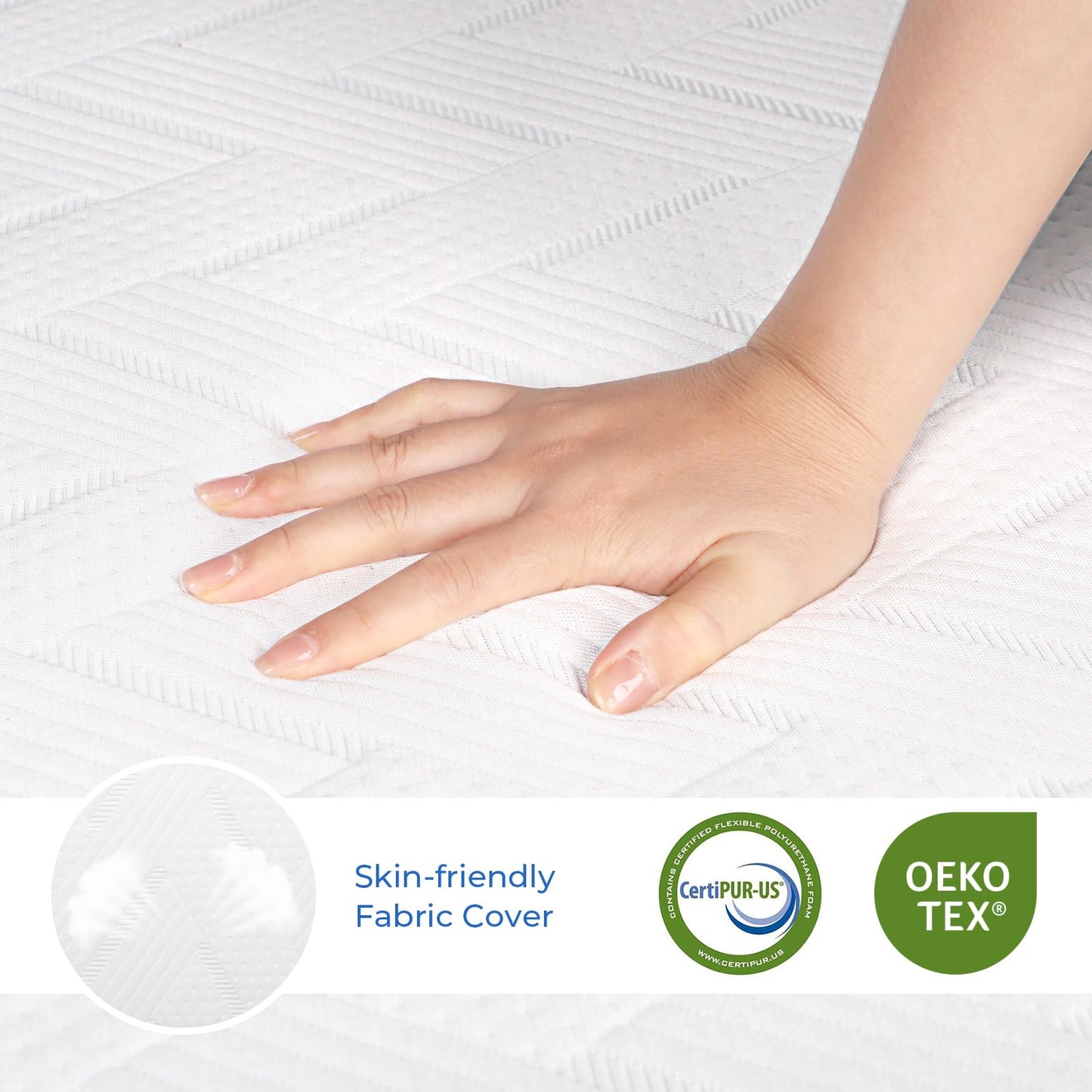 Vesgantti Folding Mattress Small Double 15CM Memory Foam Foldable Mattress