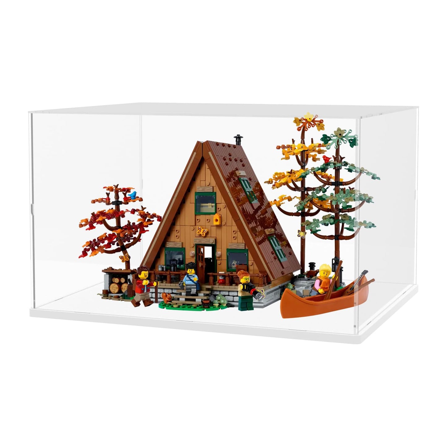 Nynelly Large Acrylic Display Case for Lego Home Alone House 21330 21338 75574 for Models Figures