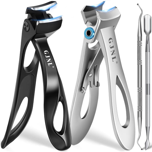 Toenail Clippers for Thick Nails for Seniors, 2026 Angled Head Large Toe Nail Clippers, Heavy Duty Fingernail Clippers with Wide Opening Nail Cutter
