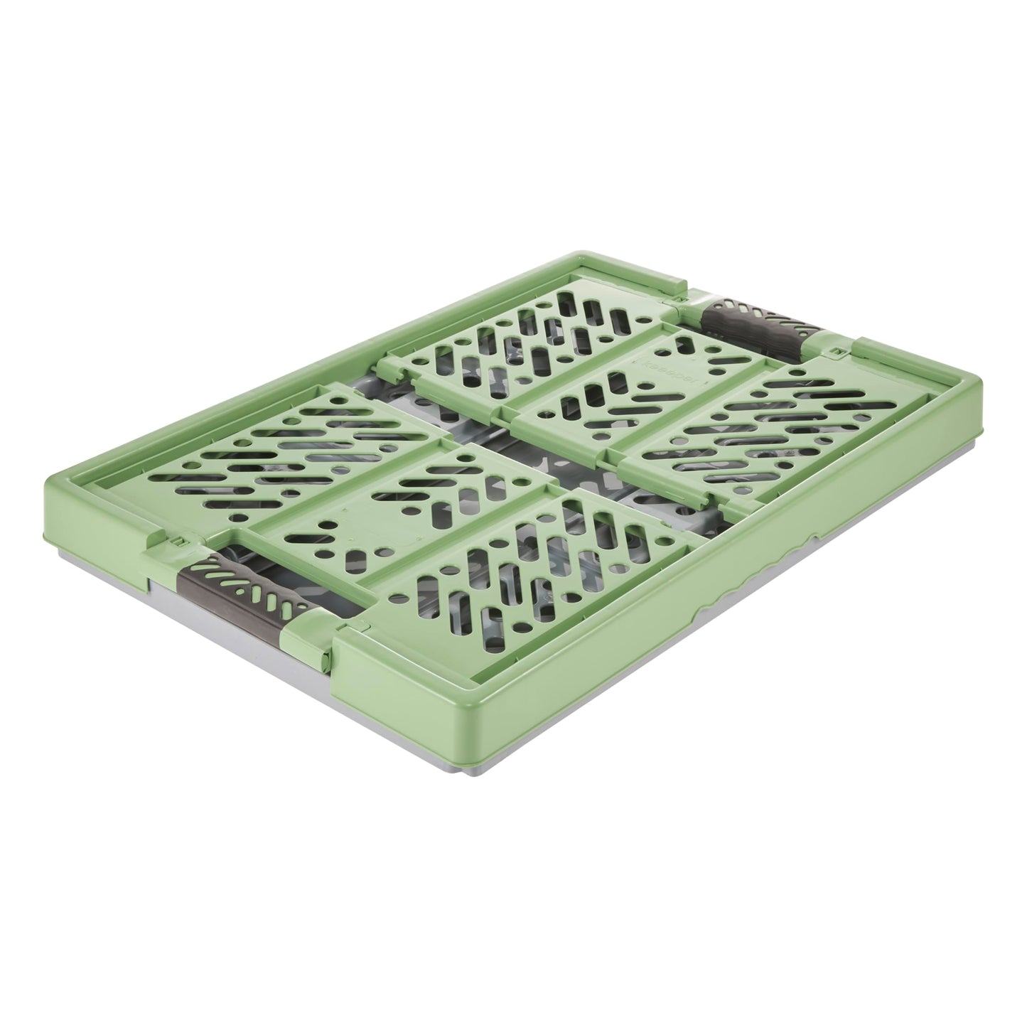 keeeper Sturdy Professional Folding Box With Soft-Touch Handles, 54 X 37 X 28 Cm, Ben Eco Line, Green (Eco Grass Green)