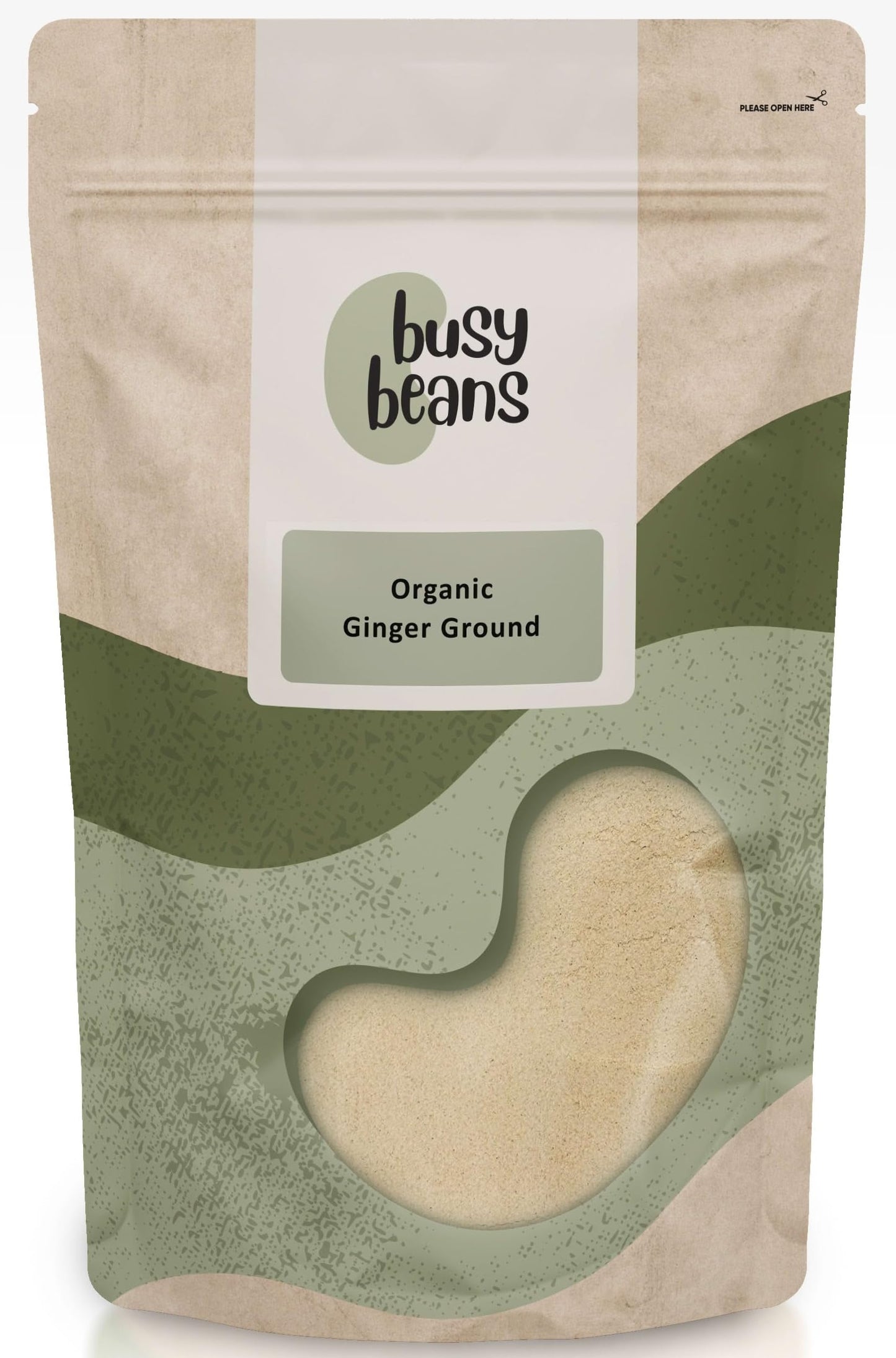 Organic Ginger Ground - Certified Organic - by Busy Beans Organic (1kg)