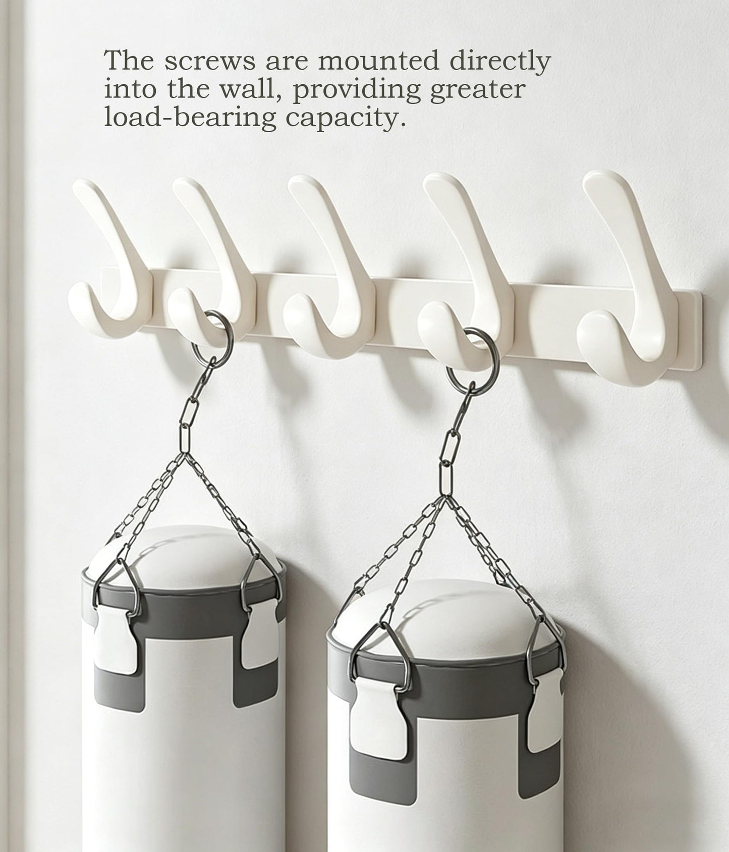 DHSUN Coat Hooks Wall Mounted 5 Hooks for Hanging Clothes Hat Keys Backpack Jacket Bathroom Towels Purse,Screw in Door or No Drill Wall for Closet