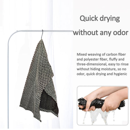 Chliinl Japanese Exfoliating Towel, 1 Pcs Extra Long Exfoliating Washcloth, Back Scrubber Shower Towel Scrub Cloth for Men Women Body Cleaning and