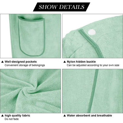 Aomig Towel Wrap Robe for Women, Quick Dry Microfibre Womens Body Wrap Towel, Bathrobe Wrap Adjustable Closure
