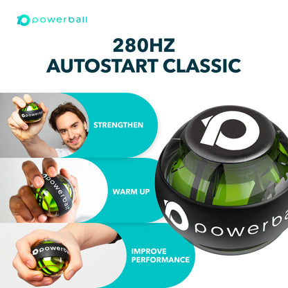 Powerball NSD Autostart Range - Hand, Grip, Wrist & Forearm Rehabilitation & Strengthening Gyroscopes (280hz Classic)