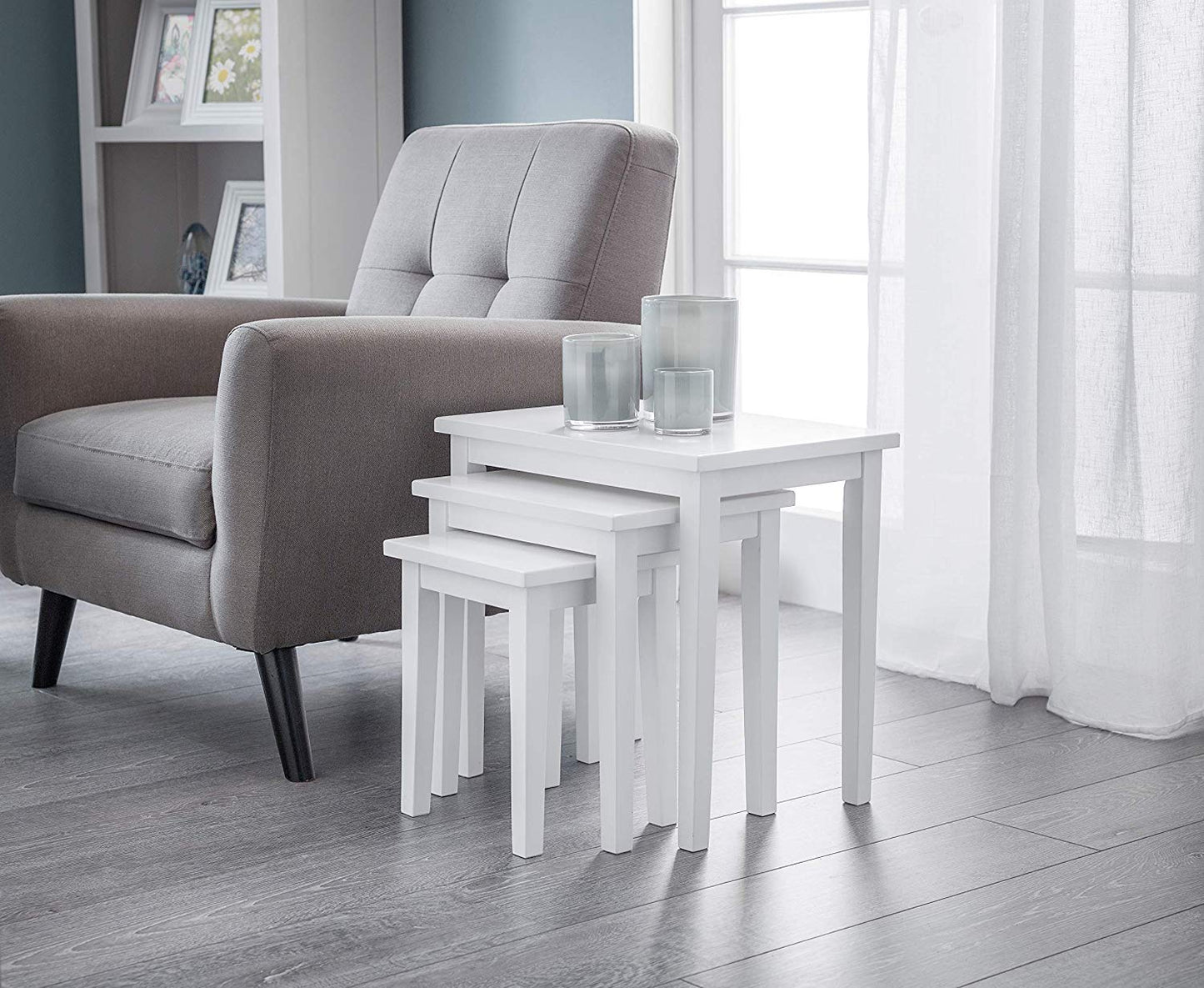 Julian Bowen Cleo Nest of Tables, White