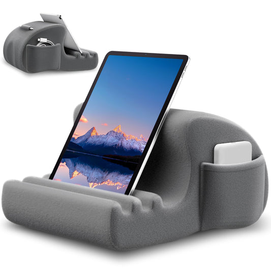 CreaDream Tablet Pillow Stand, Tablet Holder for Bed, Lap and Desk with 3 Viewing Angles, Soft Pillow Pad Compatible with 4-13" Tablets, iPad Pro 13