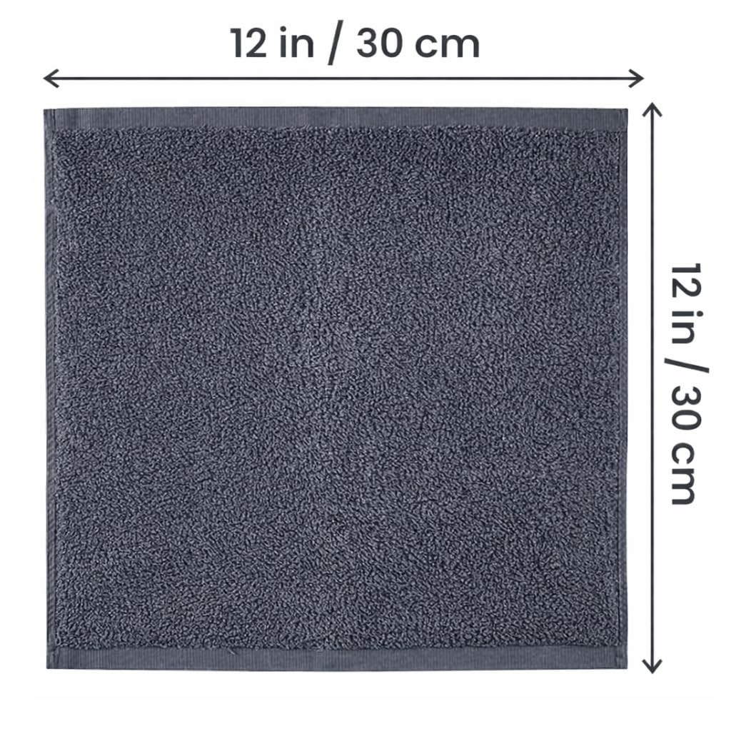 Symphony Flannel Face Cloth Ultra Gentle Face Towels for Sensitive Skin-Reusable Facial Cleansing Washcloths for Unisex Adult Spa Gym Sport Beauty