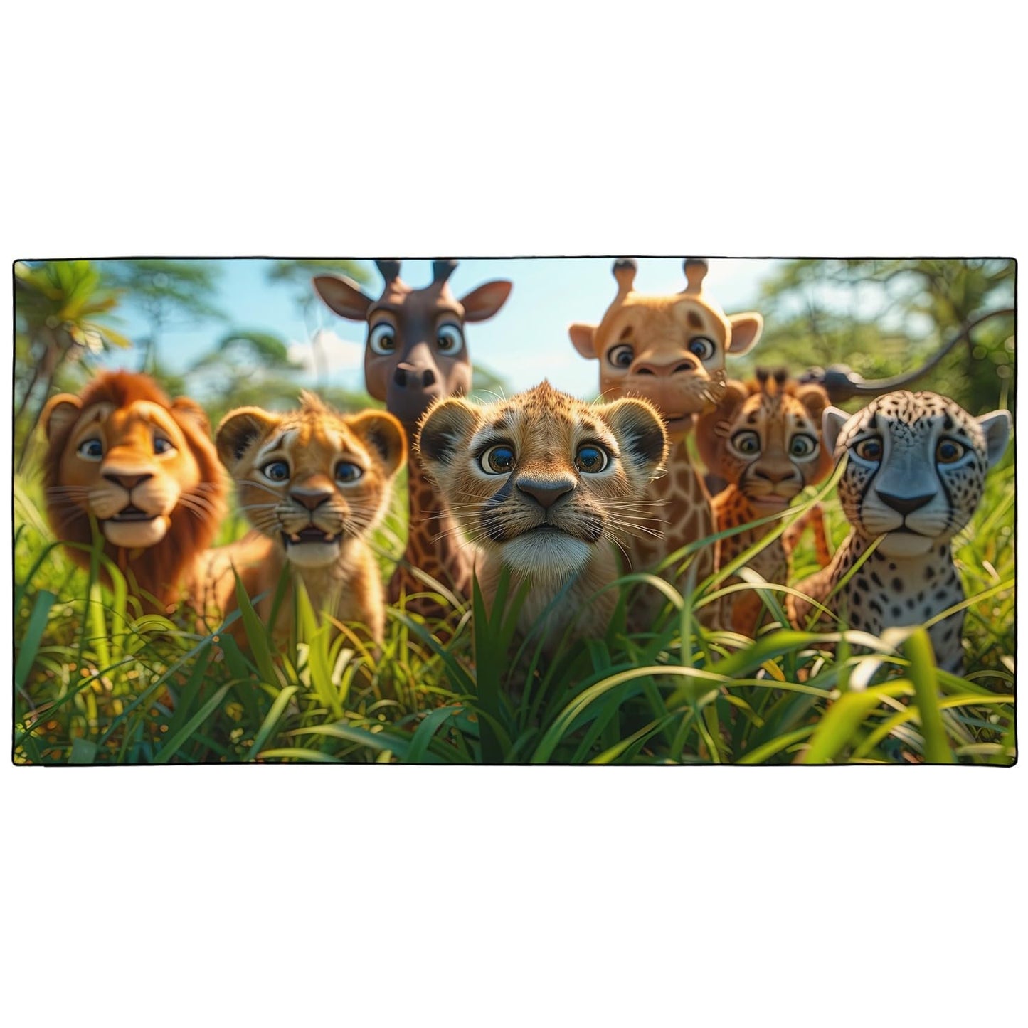 YISUMEI Baby Animals Beach Towels for Kids Extra Large 180 x 90 cm, Microfibre Quick Dry Towel for Travel Swimming Camping Sports