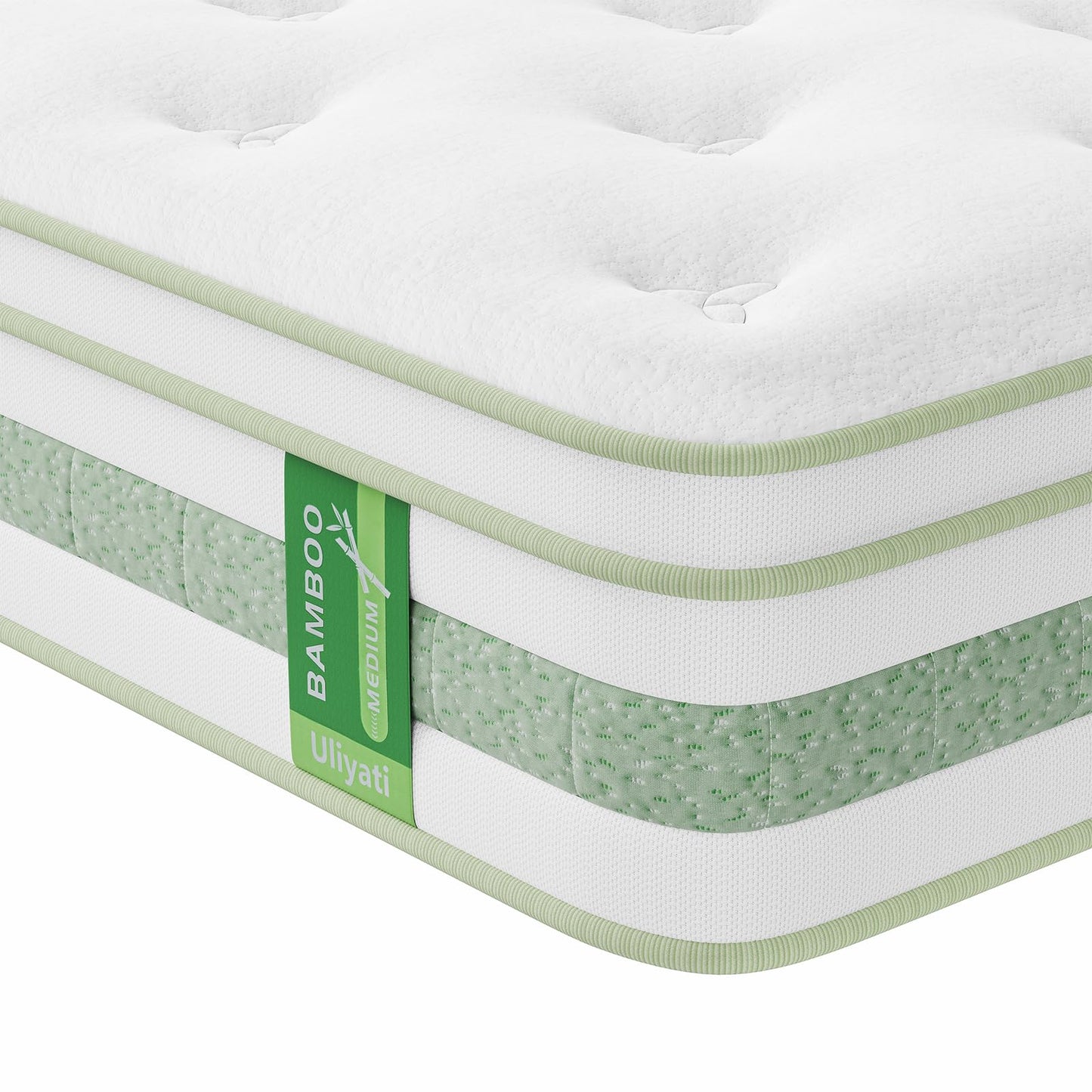 Uliyati Single Mattress Memory Foam Pocket Sprung Mattress, 90x190x25cm