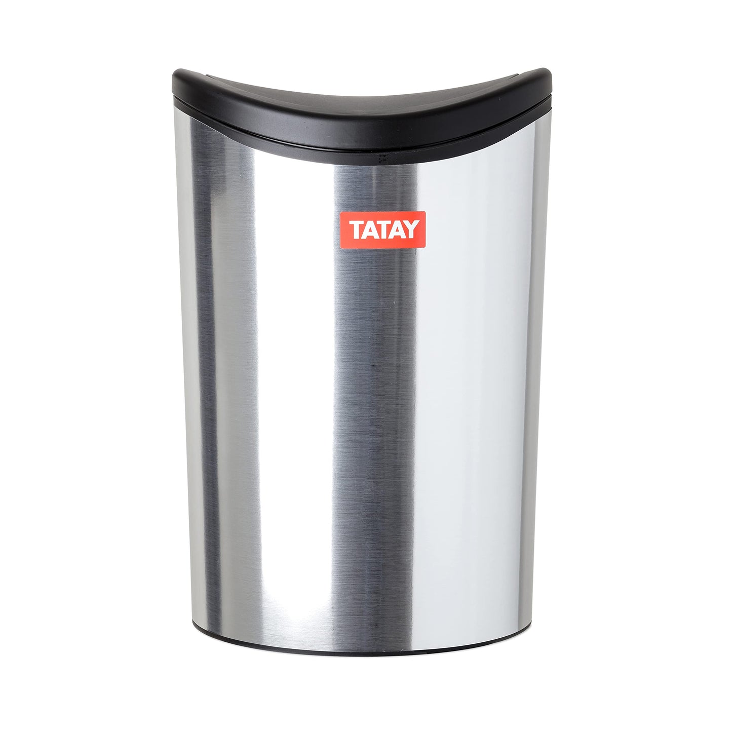 TATAY Bathroom Swing-Top Bin, 6 L, Compact Modern Design, 19 x 19 x 28 cm