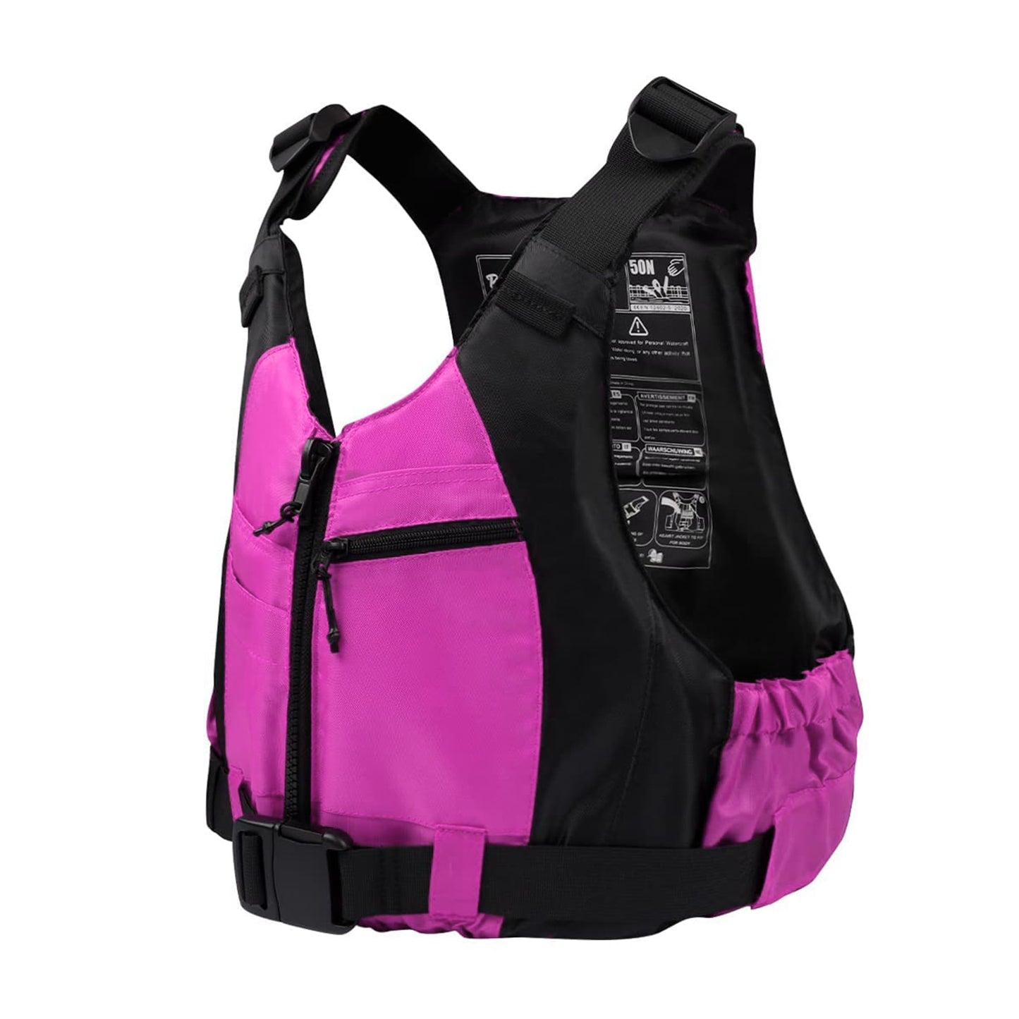 Owntop Buoyancy Aids Adults, Adjustable Buoyancy Jacket Unisex, Swim Vest with Pockets and Crotch Strap for Paddleboarding Kayaking Fishing
