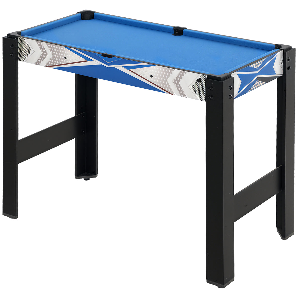 SPORTNOW 5-in-1 Multi Games Table, with Mini Pool, Table Tennis, Basketball, Hockey, Archery, Blue