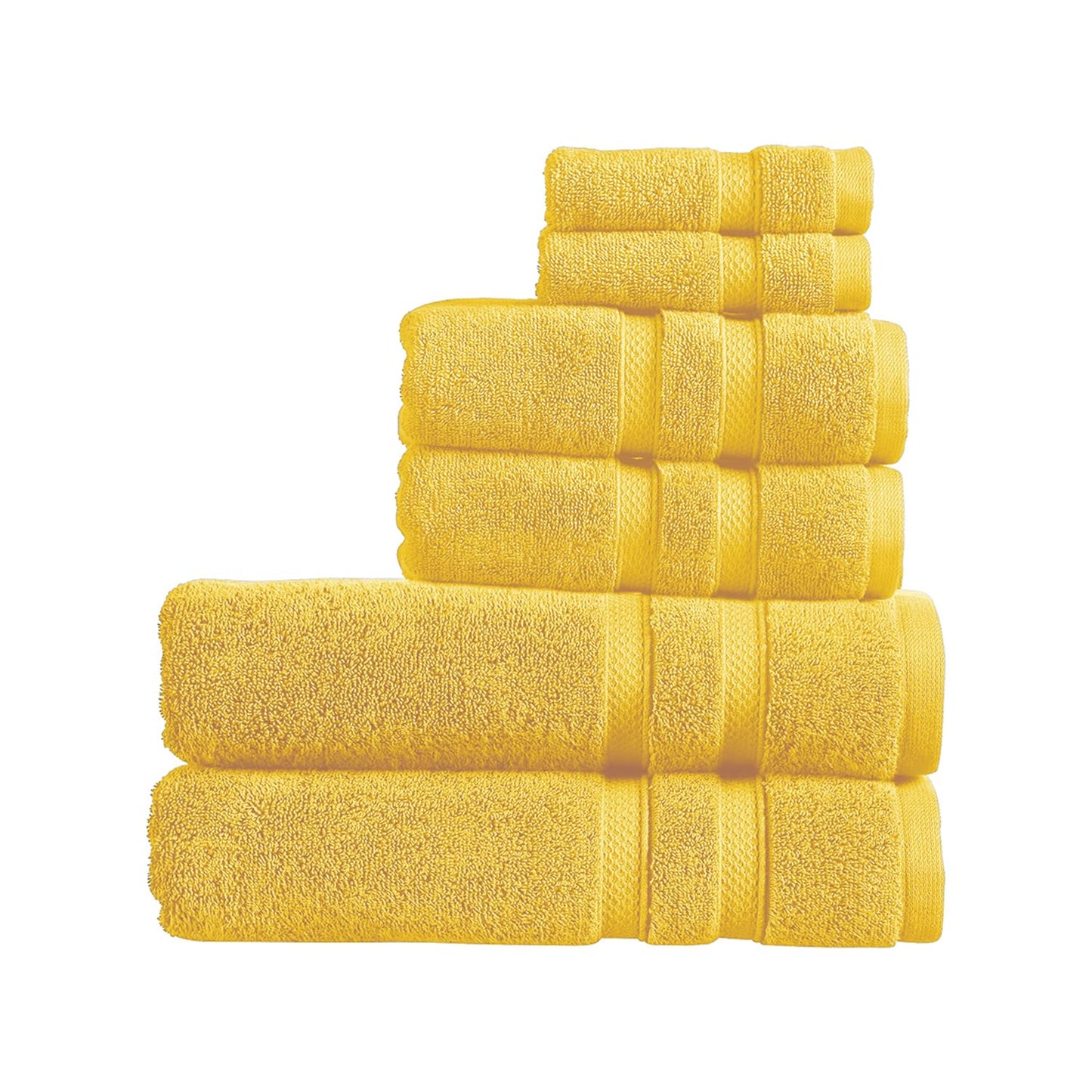 Christy Chroma Bath Sheet Set | Set of 6 | 2 Face 2 Hand 2 Bath Sheets | Highly Absorbent Heavyweight 675GSM | Bold and Bright