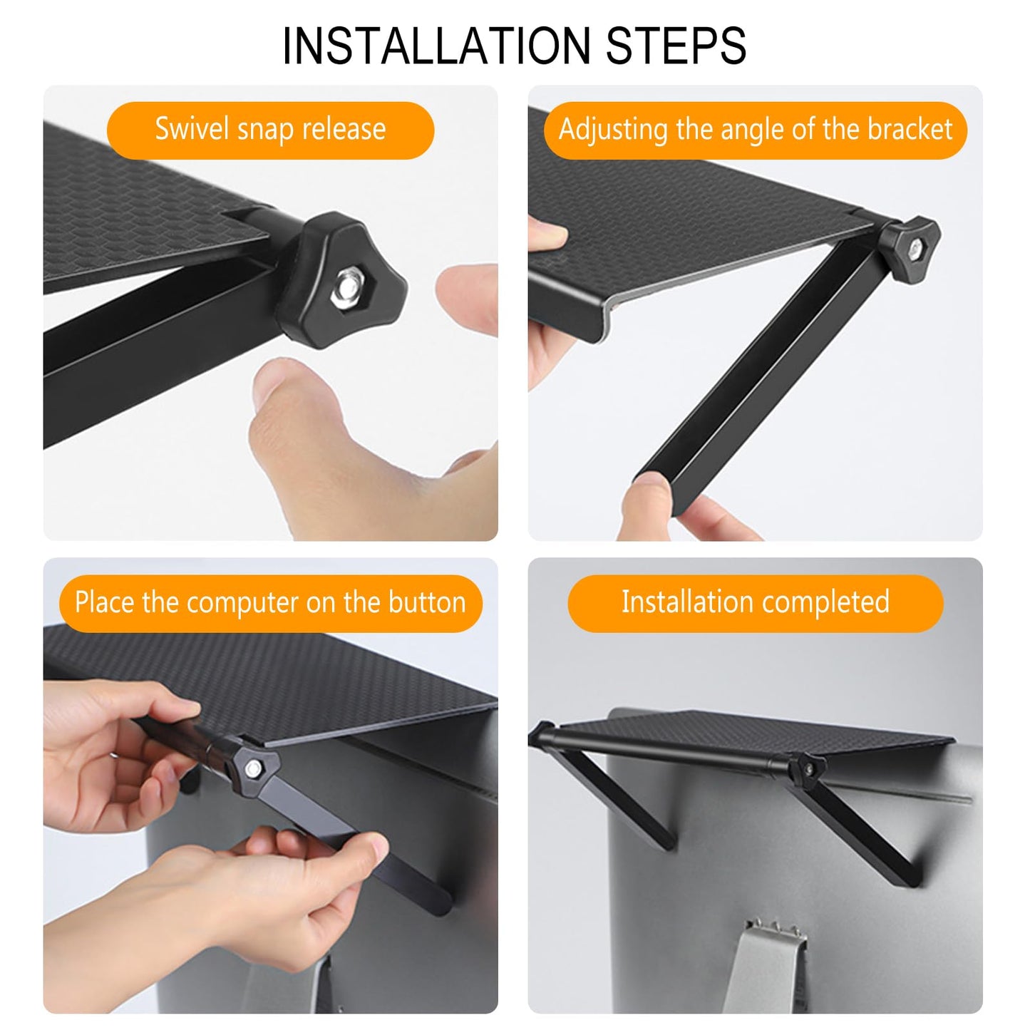 TV Top shelf 4-Piece Adjustable Screen Top Shelf for TV, Computer Monitor, Speakers, Media Boxes, Router, Game Console