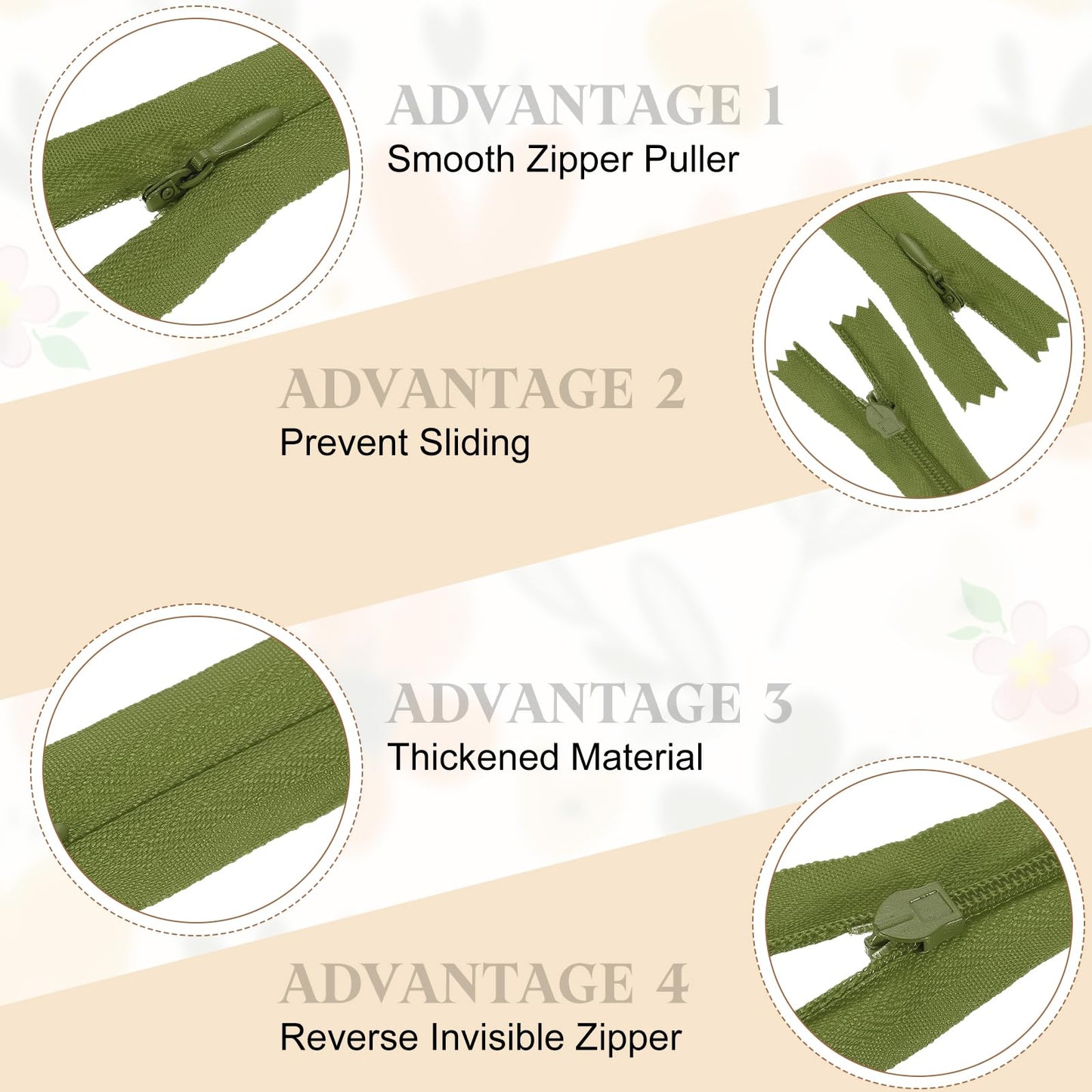 sourcing map 30Pcs 25cm/10-Inch Nylon Coil Zippers, #3 Closed End Separating Jacket Zippers Bulk Frame Replacement for Tailor Sewing Bag Craft