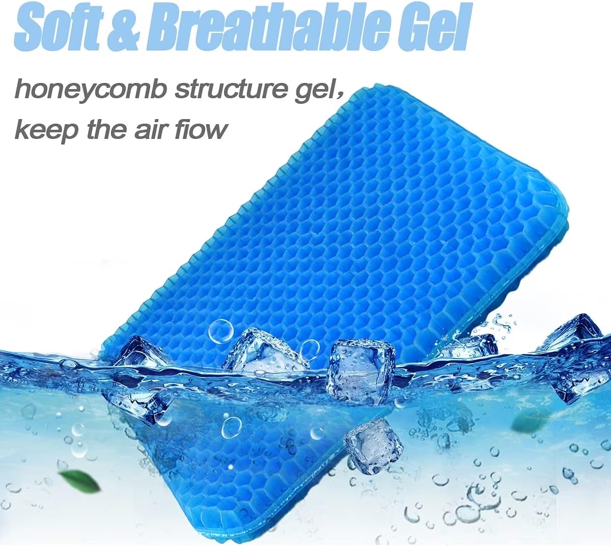 Chair Cushions,Car Seat Cushion,Honeycomb Gel wheelchair Cushion for Driving,Airplane,Travel,Orthopedic,Coccyx,Office,Pressure Sore,Sciatica,Stadium