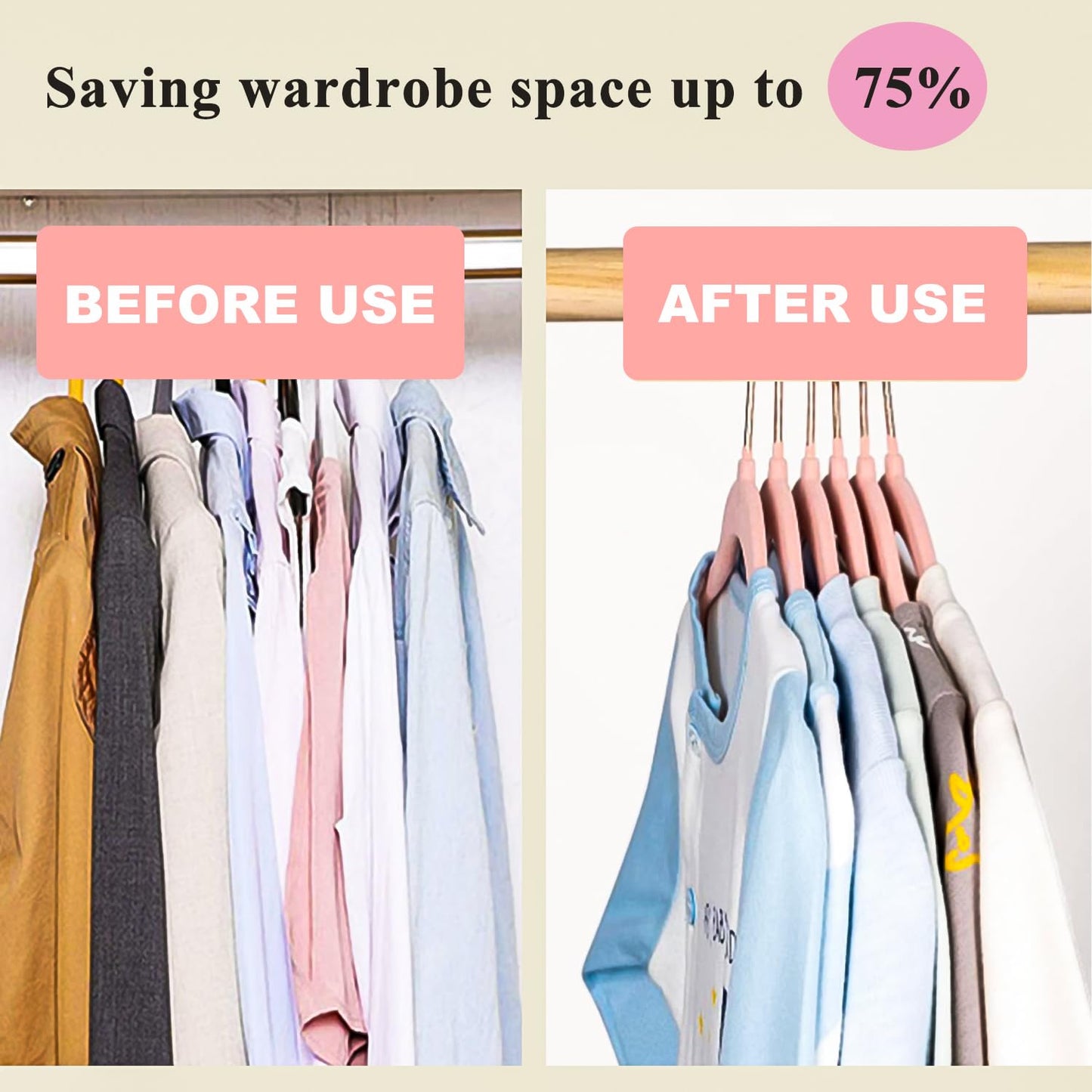 Baby Velvet Hanger 10Pcs, Non-Slip Kids Coat Hangers, Ultra-Slim Space Saving Toddler Children's Hangers for Clothes