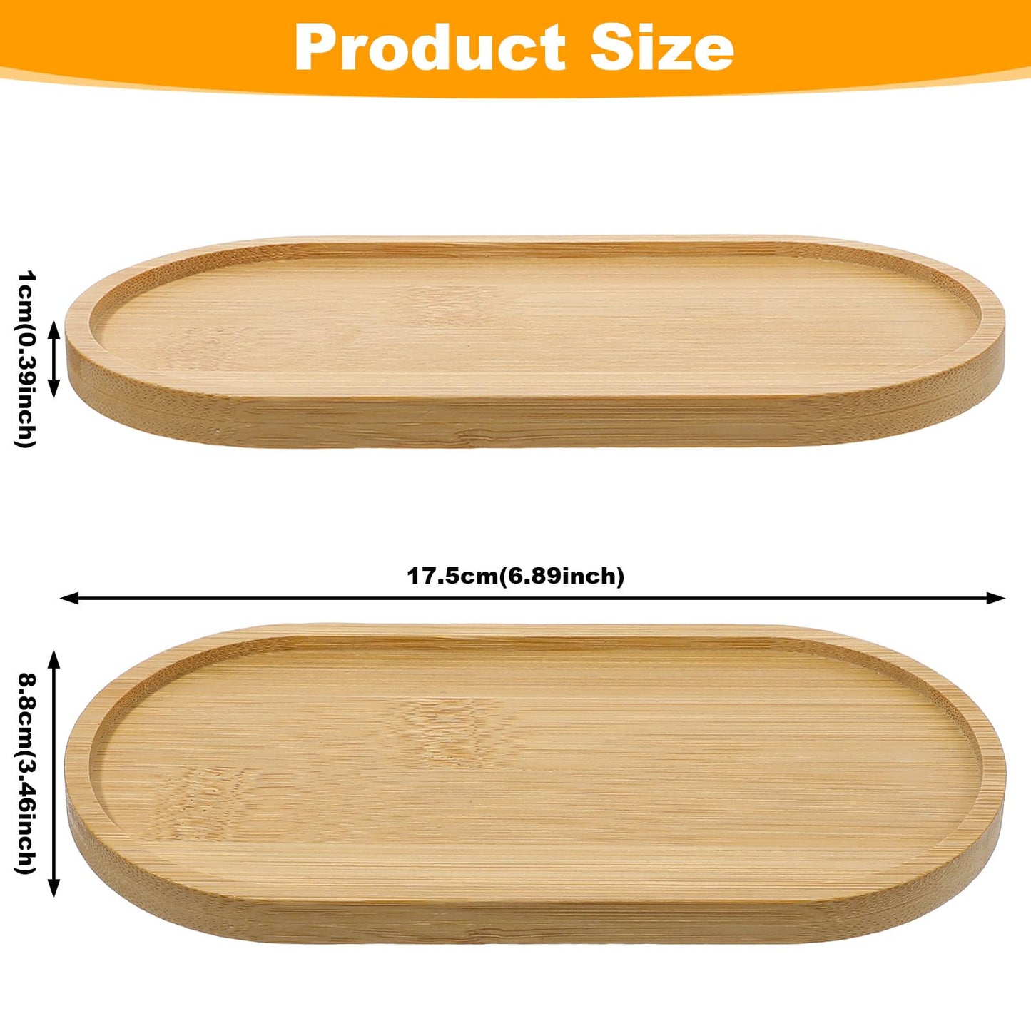 Hecila Bamboo Soap Tray Oval Soap Dispenser for Bathroom Wooden Soaps Dish Multi-Functional Countertop Bathtub Organizer Tray Kitchen Holders Jewelry