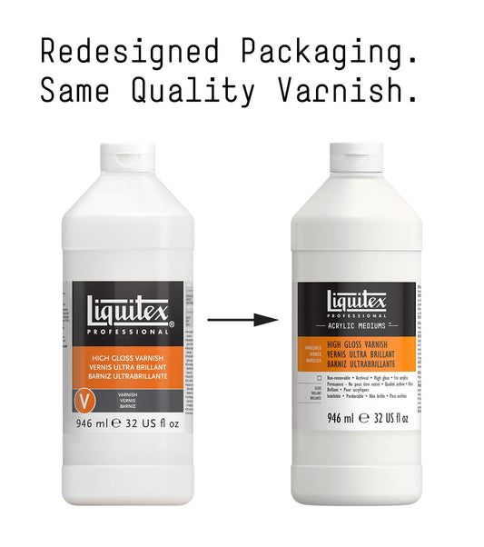 Liquitex Professional Acrylic Varnish, High Gloss, 946 ml