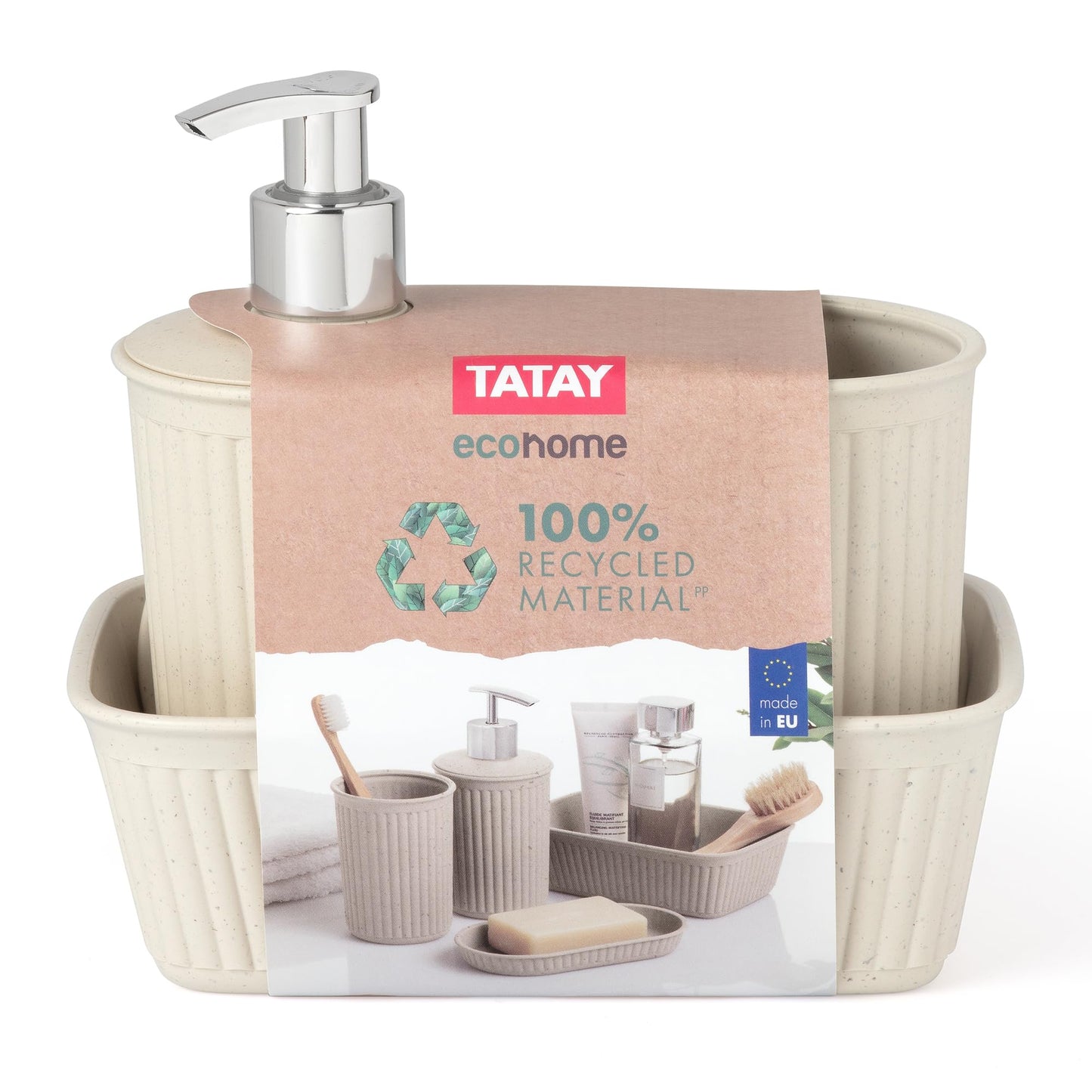 TATAY Soap Dispenser Ecohome 100% Recycled Plastic Polypropylene