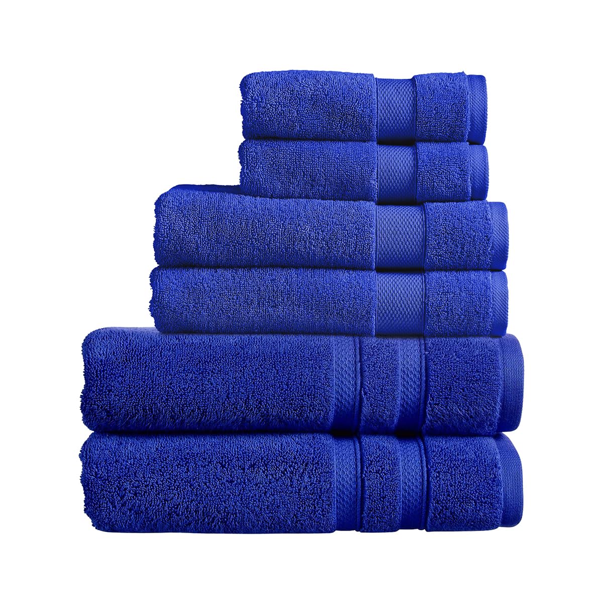 Christy Chroma Family Towel Set | Set of 6 | 2 Hand 2 Bath 2 Bath Sheets | Highly Absorbent Heavyweight 675GSM | Bold and Bright