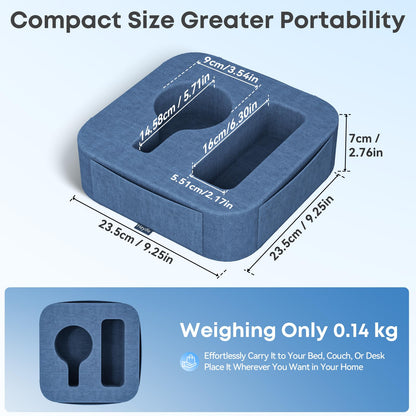 Couch Cup Holder Pillow, Multi-Function Sofa Armrest Organiser with Tablet Slot & Handle, Portable Couch Caddy for Remote Control, Drinks & Snacks