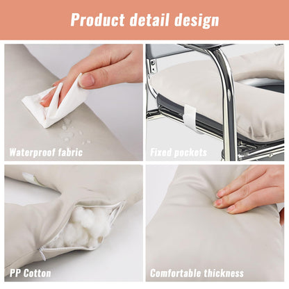 RoamReady Bedside Commode Cushion, Seniors Portable Seat Cushion for Toilet