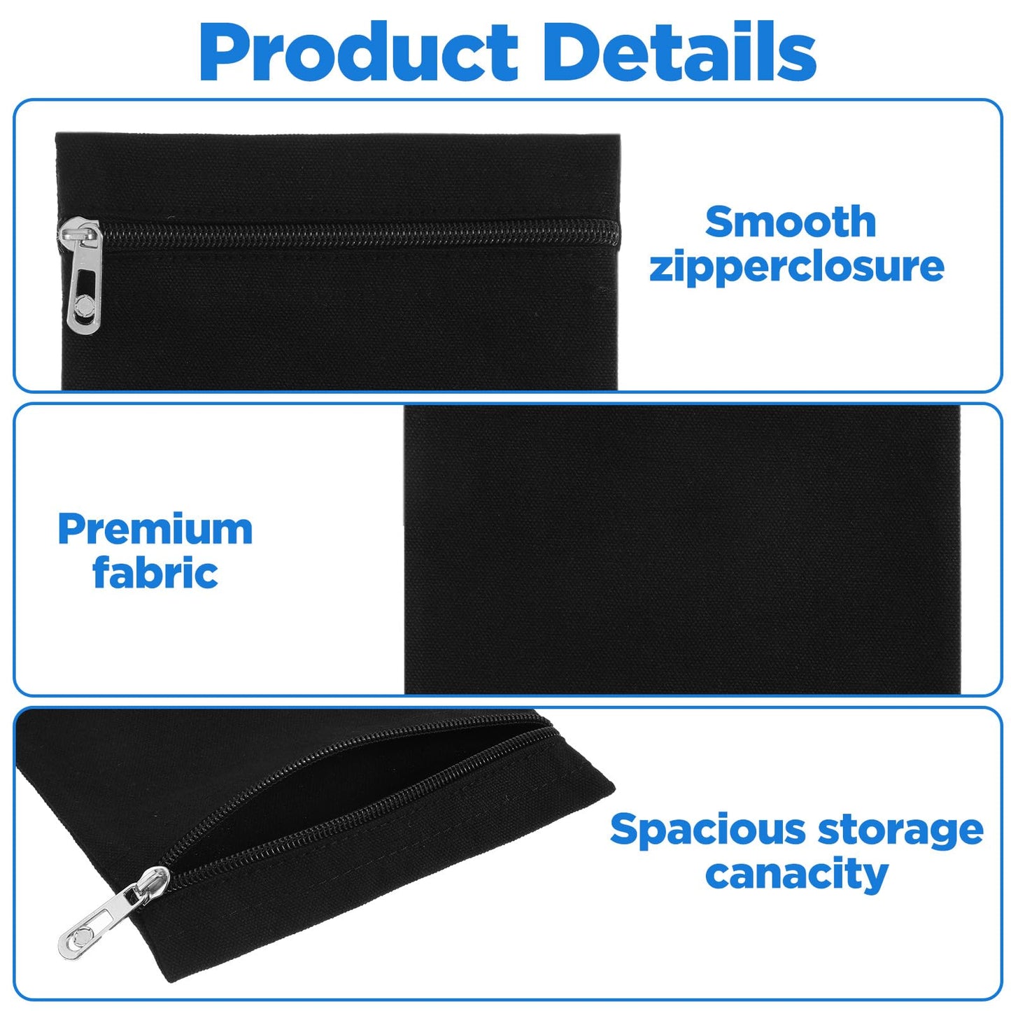 Tyqour Sew-in Side Pocket with Zipper, Travel Security Pocket, Coat Inside Hidden Pockets for Clothing, Secure Storage for Mastectomy Recovery