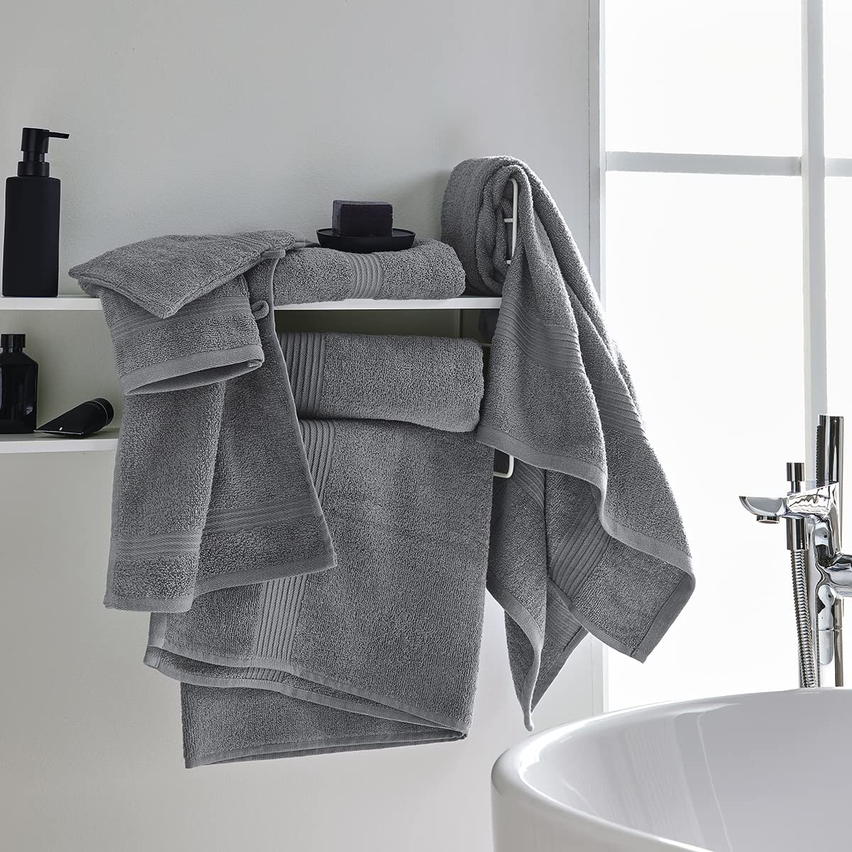 Today Essential Steel 70 x 130 cm Cotton Bath Towel