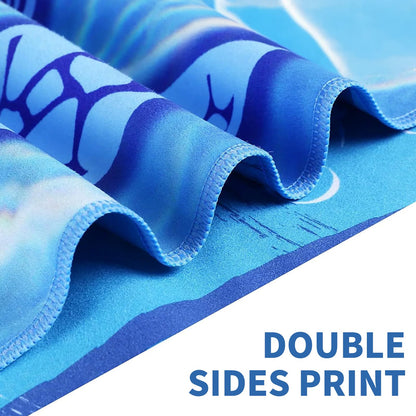Beach Towels, 2 Pack 180 x 80 cm Microfibre Towels, for Travel, Thin Design