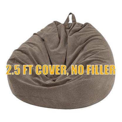 Nobildonna Bean Bag Chair Cover No Filler for Kids Beanbag Stuffed Animal Storage Without Filling Plush Toys Holder and Organizer Soft Premium