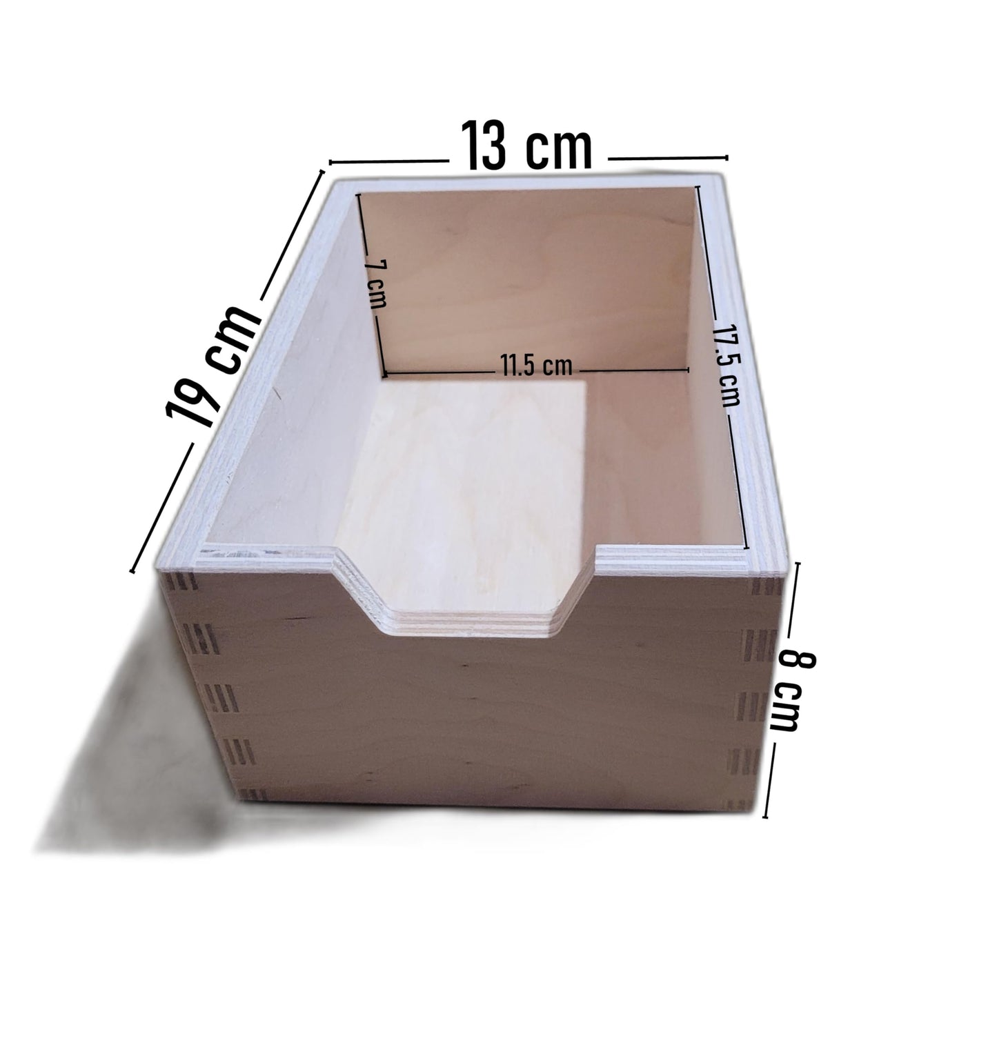 COLLECTOR Wooden World 5 Drawer Plain Wooden Storage Box Chest Cupboard Decoupage Solid Wood Jewellery Chest