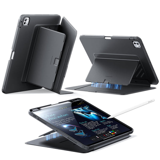 ESR for iPad Pro 13 inch Case M5/M4 (2025/2024), Vertical Stand Cover, Multi Stand Angles, Ultra-Stable Case for iPad Pro 13 (2025/2024) with Pencil