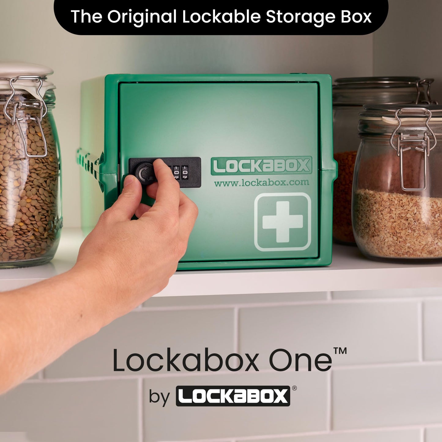 Lockabox One™ | Premium Lockable Medicine Box (10L) | Lightweight & Hygienic Medicine Lock Box | Made In Britain | External Size 31 x 21 x 17 cm