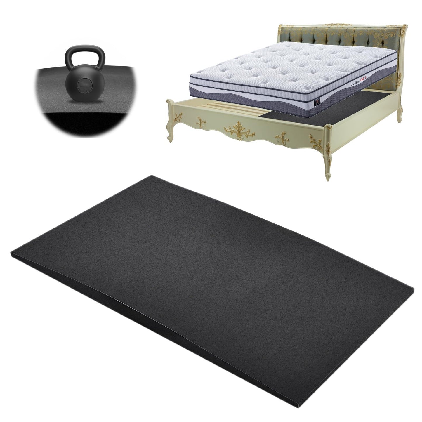 Scettar Sagging Mattress Support Fix Sinking Beds, 120 x 60 x 5 cm Under Mattress Support High Density Foam Insert Pad for Sagging Bed Repair