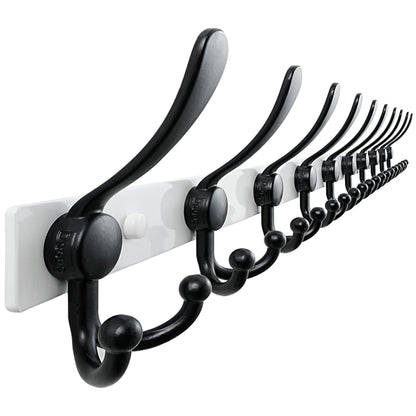 Dseap Coat Rack Wall Mount 94cm, Heavy Duty 2.5mm Base vs Flimsy 1mm, Double-Thick Solid Anti-Snap Hooks