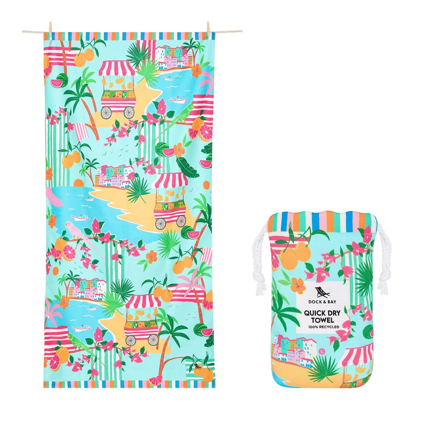 Dock & Bay Quick Dry Beach Towel - Sweet Escape, Large
