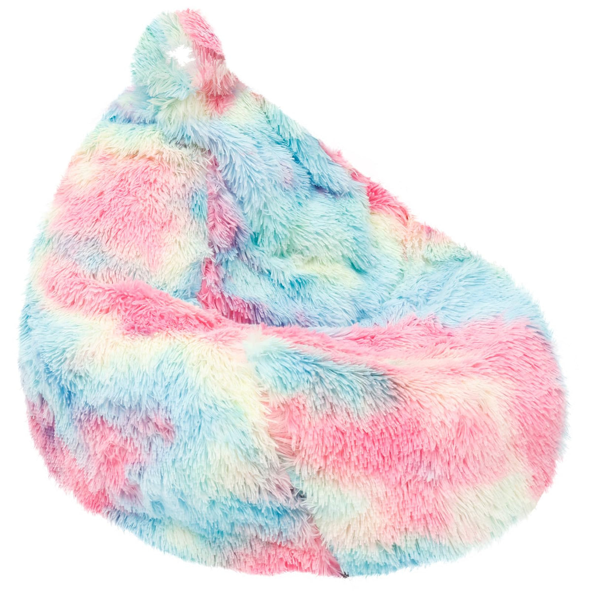 Fluffy Bean Bag Cover Cover Only, No Filler, Extra Large Plush Tie Dye Beanbag Chair Slipcover