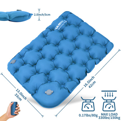 EULANT Hand-Press Inflatable Seat Cushion,Waterproof Air Cushion,Portable Sit Mat Pad for Camping Walking Hiking Travel Fishing Boating Flying