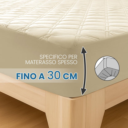 Ystyle Fitted Sheet 140 x 200 cm, Microfibre, Fitted Sheet - Mattress Height up to 30 cm, Khaki