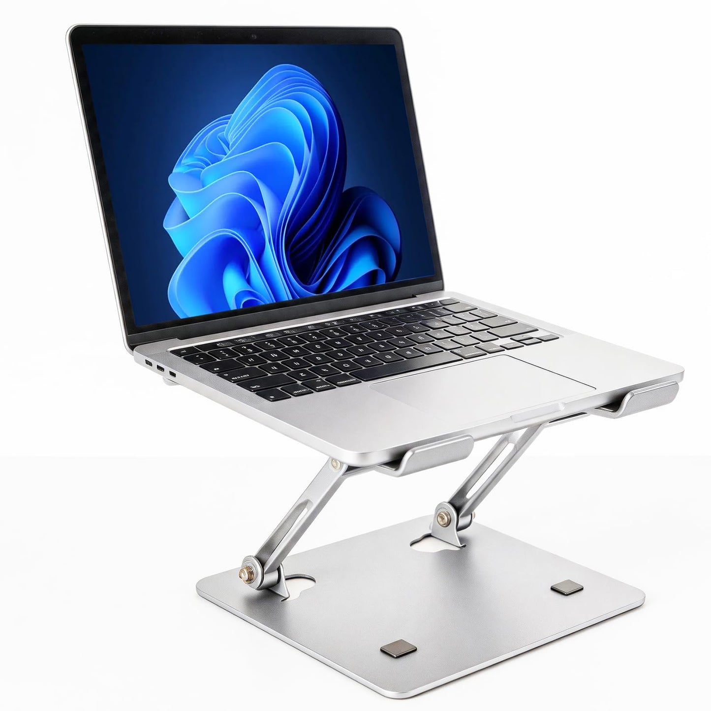 Zolirao Adjustable Laptop Stand for Desk, Height Adjustable Aluminium Laptop Riser with Cooling Vent