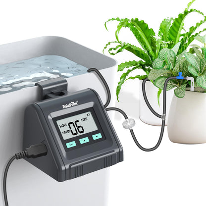 RAINPOINT Automatic Watering System, Water Volume Adjustable, Indoor Self Watering System for Potted Plants, DIY Drip Irrigation Kit for Garden