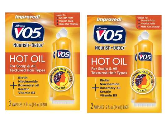 Vo5 Hot Oil Therapy Treatment 2 Count 0.5oz (2 Pack)