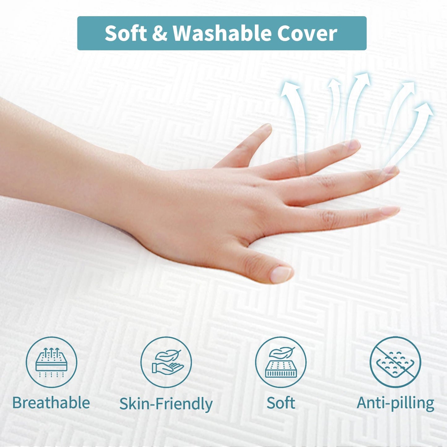 Doubleslee Folding Mattress Single Size, 4-Fold, 90x190x10cm