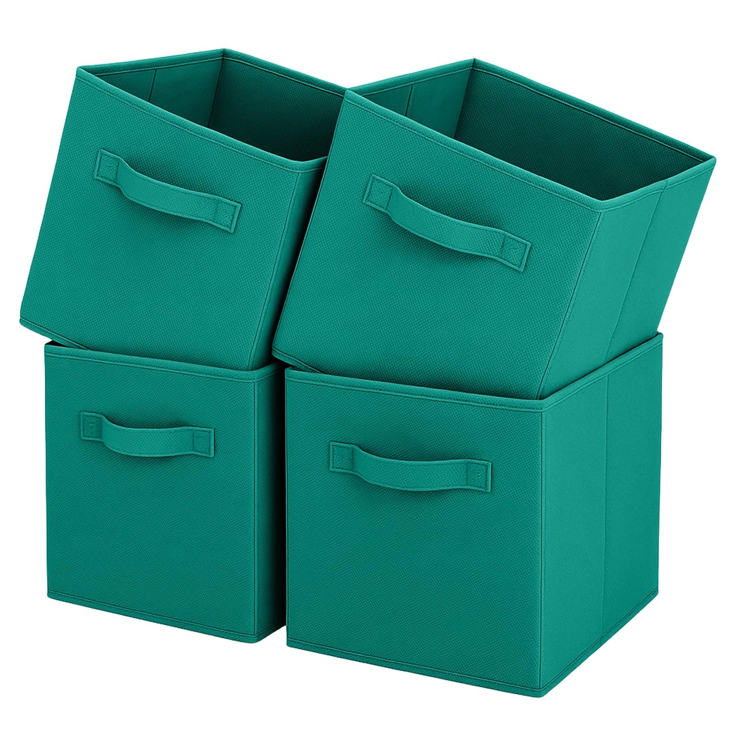 Pinkgarden Storage Box, Collapsible Fabric Storage Cube with Handles for Home, Kids Room, Closet and Toy Organization,Pack of 4