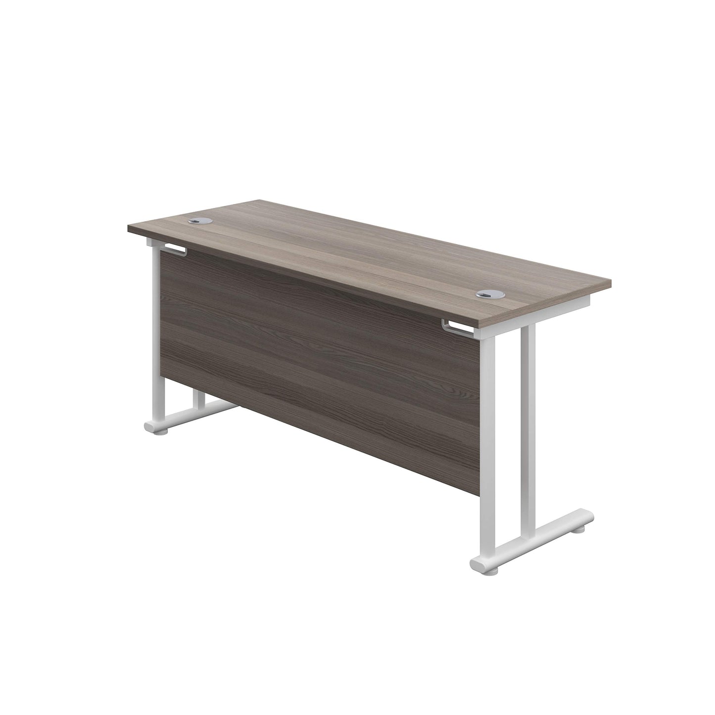Office Hippo Heavy Duty Rectangular Cantilever Office Desk, Home Office Desk, Office Table, Integrated Cable Ports, PC Desk For Office or Home
