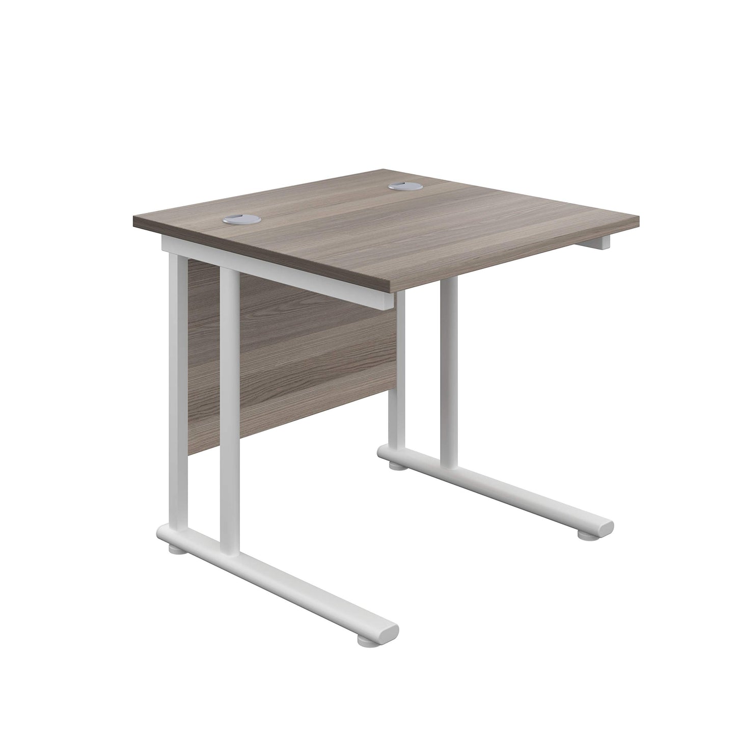 Office Hippo Heavy Duty Rectangular Cantilever Office Desk, Home Office Desk, Office Table, Integrated Cable Ports, PC Desk For Office or Home