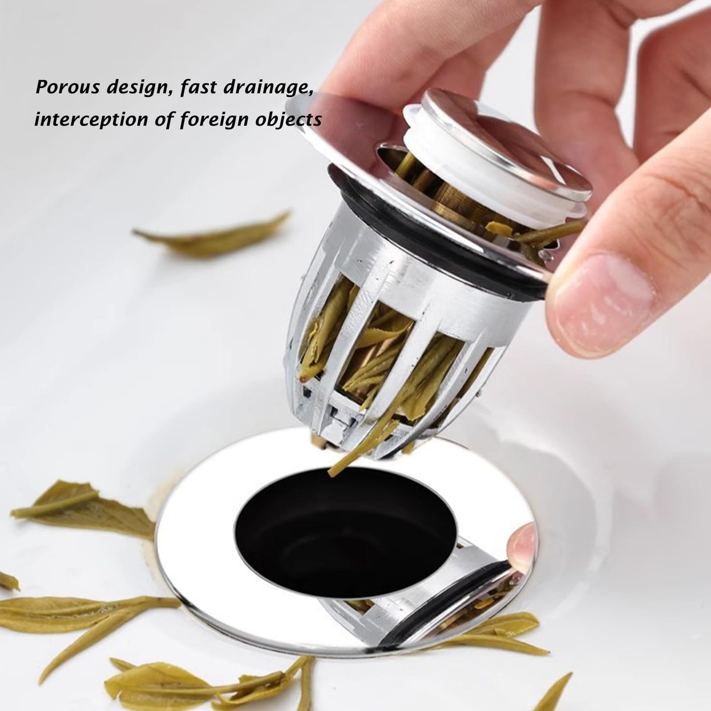 Basin Plug, Easy To Use Sink Plug Replacement, Good Sealing Performance Bullet style Sink Plug Replacement, Suitable For Kitchen And Bathroom, Bath
