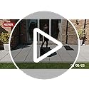 Keter City 113L Outdoor 96% recycled Small Balcony Garden Furniture Storage Box Grey Wood Panel Effect | Fade Free | All Weather Resistant | Safe and Secure | Zero Maintenance | 2 year Warranty